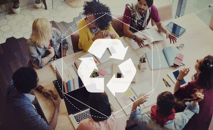 sustainable employee company recycling